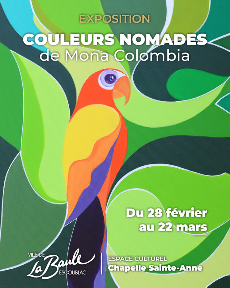 La Baule expose “Couleurs nomades”, itinéraire pictural de Mona Colombia